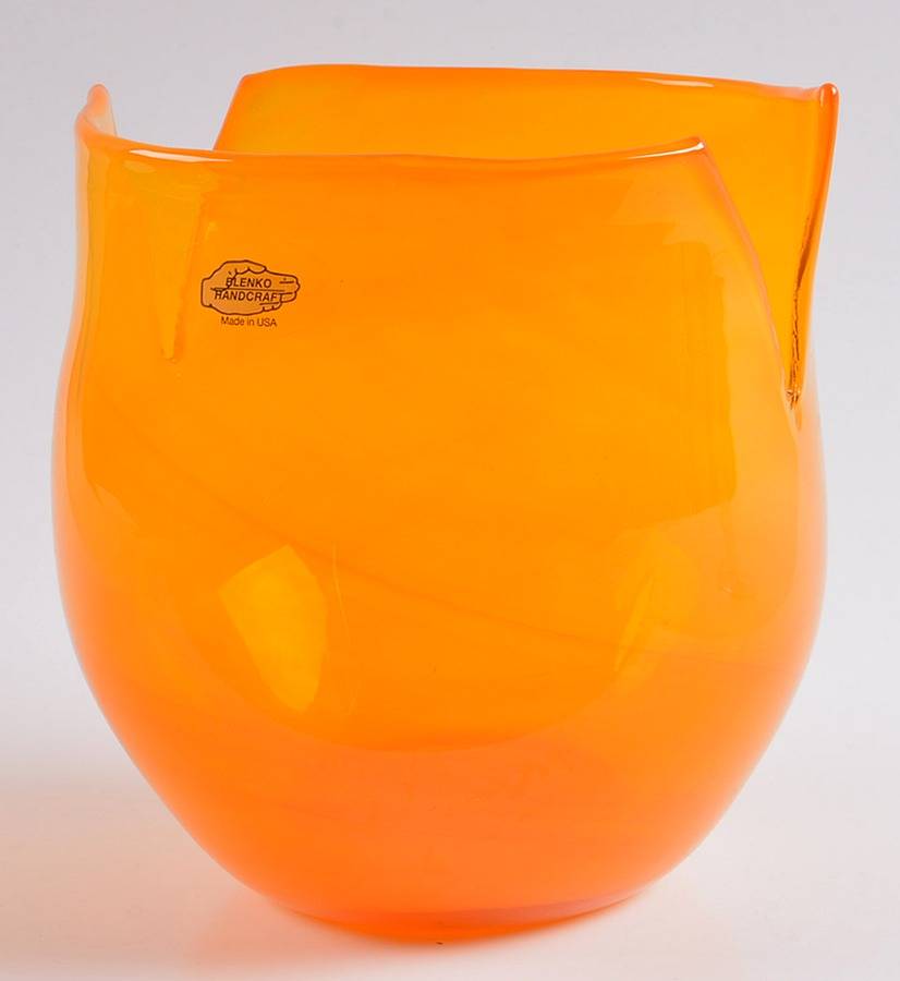 Cut Series #5418 8" Sliced Bowl by Blenko-1