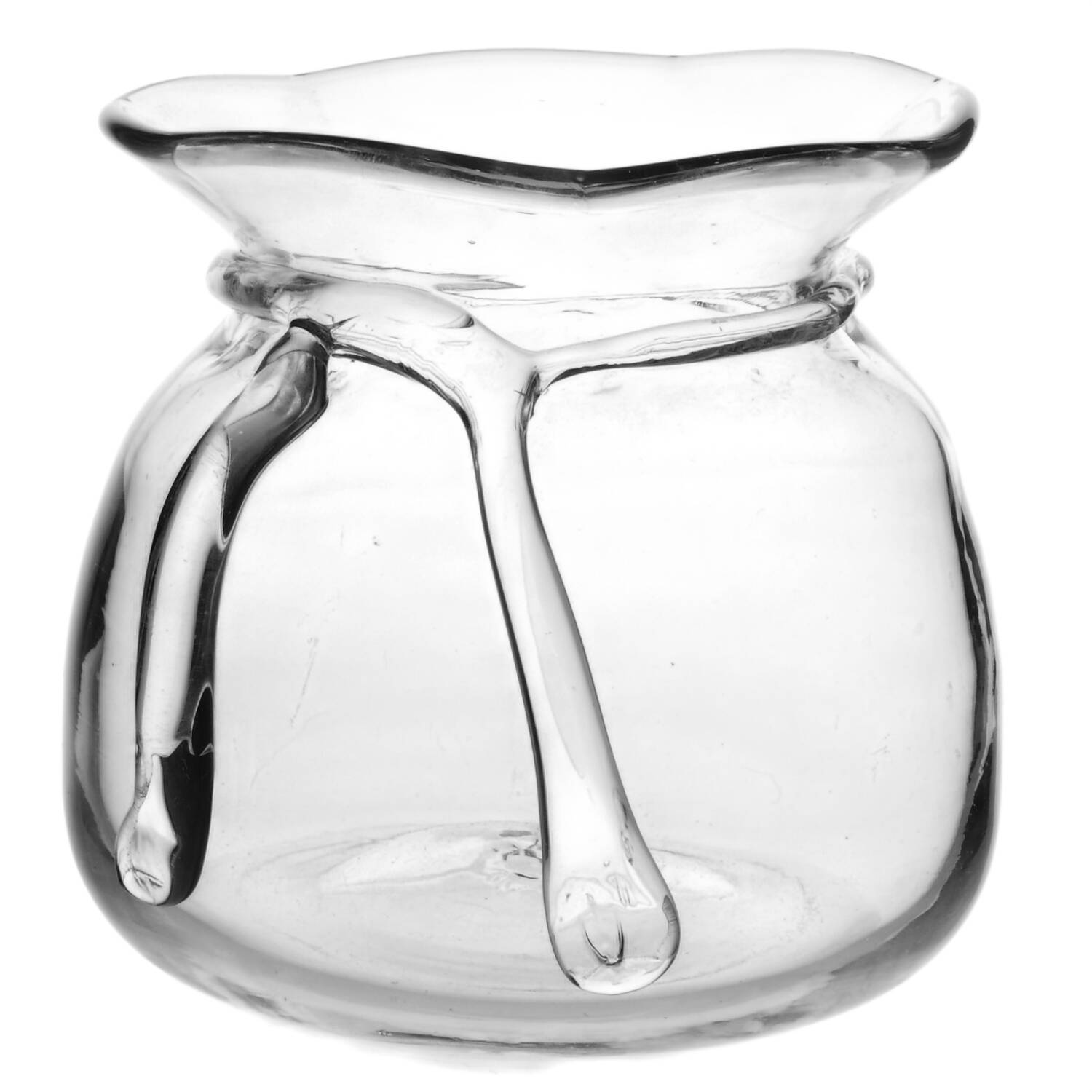 Handtied Glass #7837 5" Pouch Vase by Blenko-1