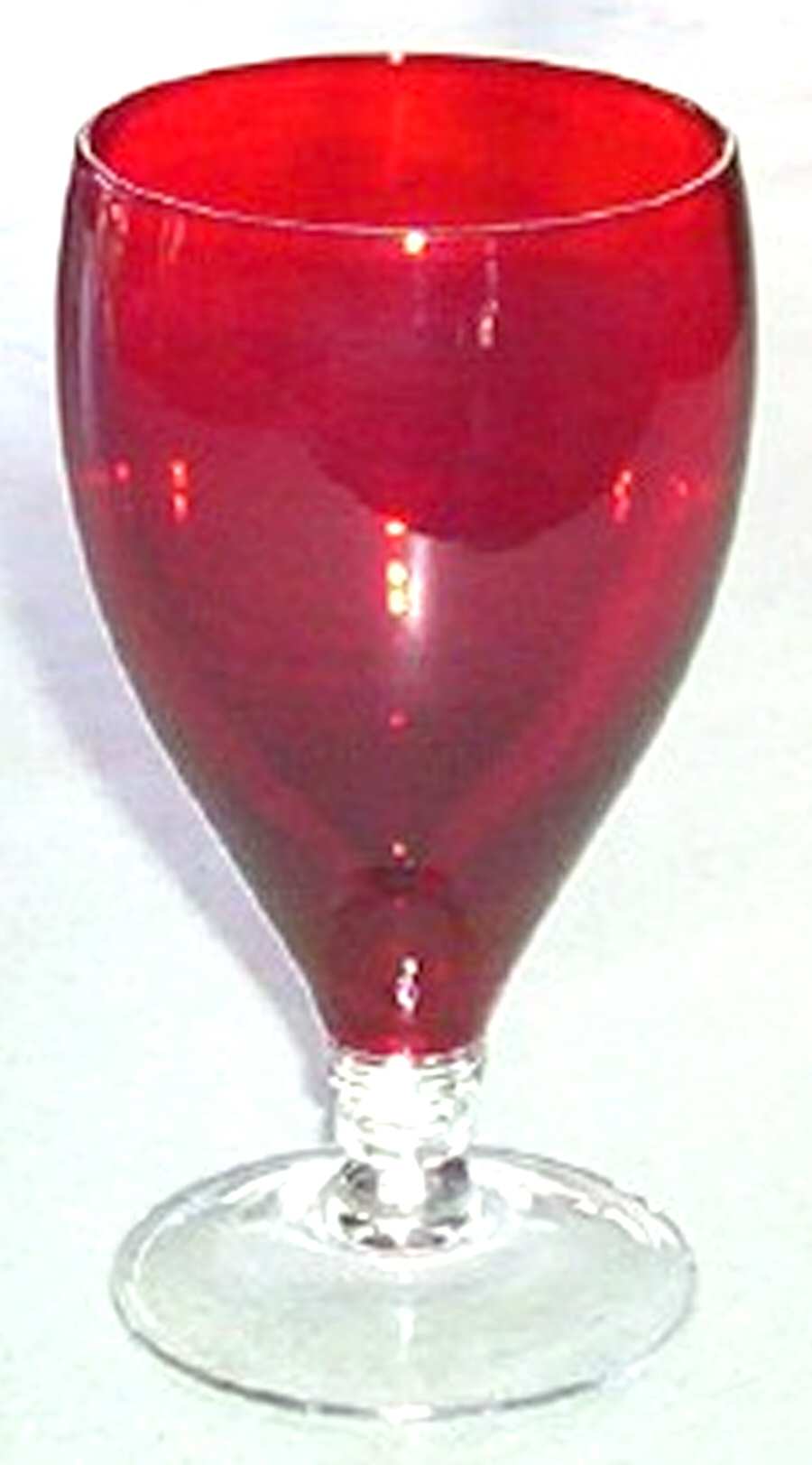 Tally Ho (Ruby Bowl, Clear Stem, Stem 1402) Iced Tea by Cambridge-1