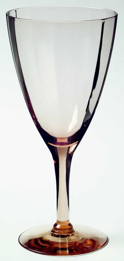 3051 Amber (Non Optic) Water Goblet by Cambridge-1