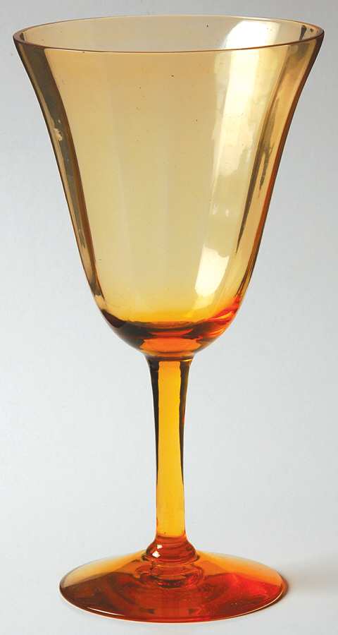3060 Amber Water Goblet by Cambridge-1