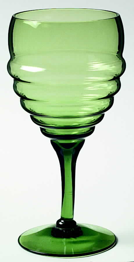 3078 Green Water Goblet by Cambridge-1