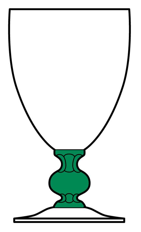 3103 Forest Green Water Goblet by Cambridge-1