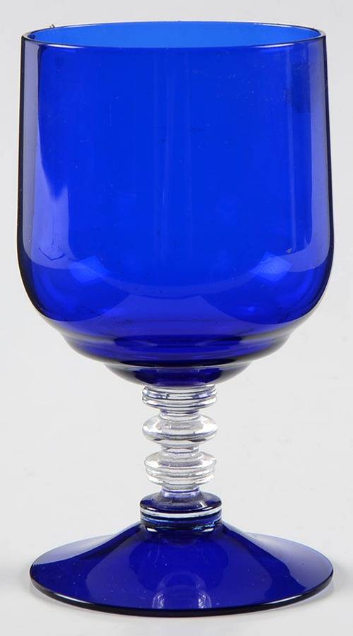 3112 Blue (Cobalt), (Bowl and Foot) Oyster or Fruit Cocktail by Cambridge-1