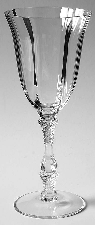 3121 Clear (Optic) Water Goblet by Cambridge-1