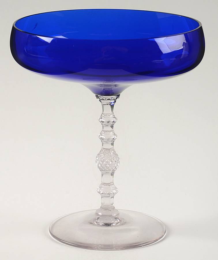 3122 Blue Tall Comport (Height X Width) by Cambridge-1