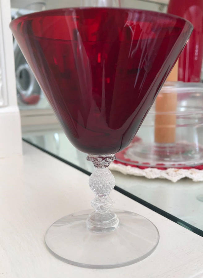 3122 Ruby Oyster or Fruit Cocktail by Cambridge-1