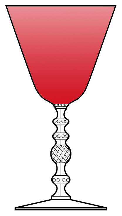 3122 Ruby Water Goblet by Cambridge-1