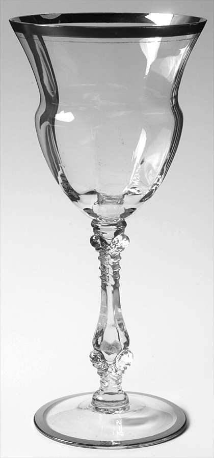 3126 Platinum Water Goblet by Cambridge-1