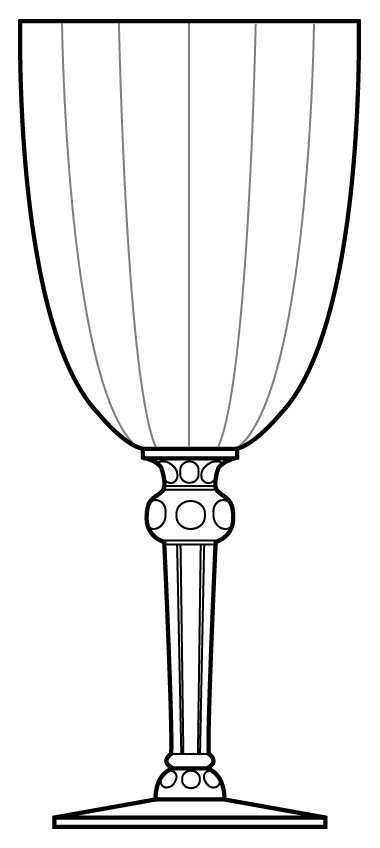 3135 Clear Water Goblet by Cambridge-1
