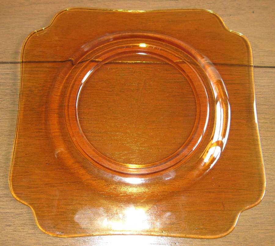 3400 Amber 3400 Square Bread & Butter Plate by Cambridge-1