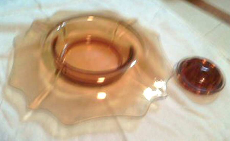 3400 Amber 3400 12" Rolled Edge Bowl by Cambridge-1