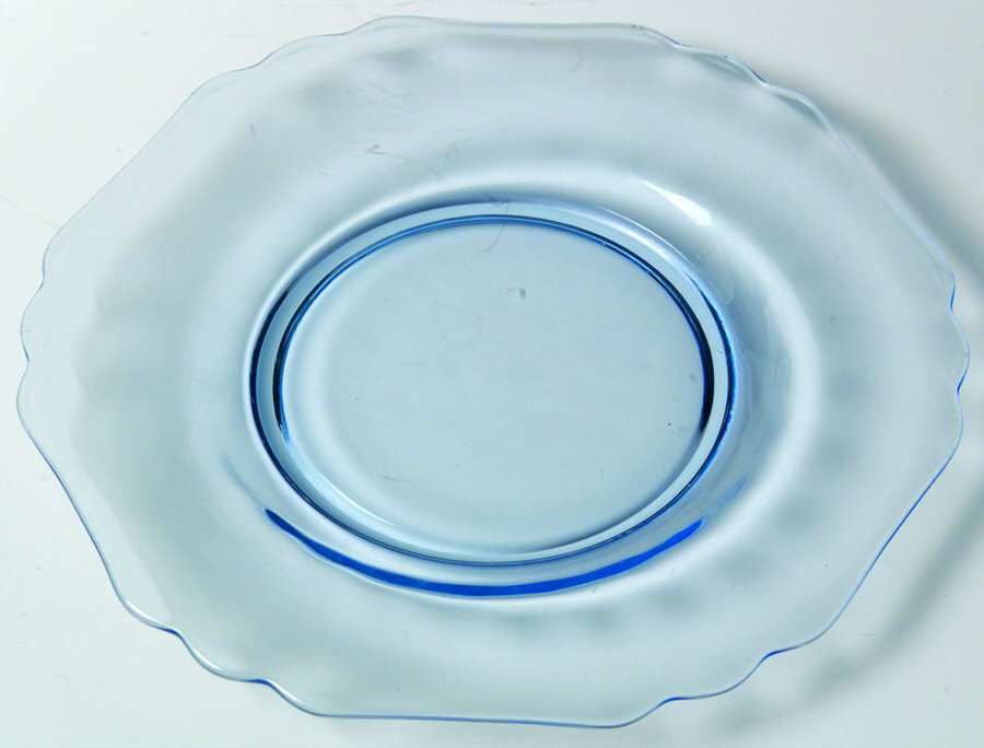 3400 Blue 8" Salad Plate (Shape 3400) by Cambridge-1