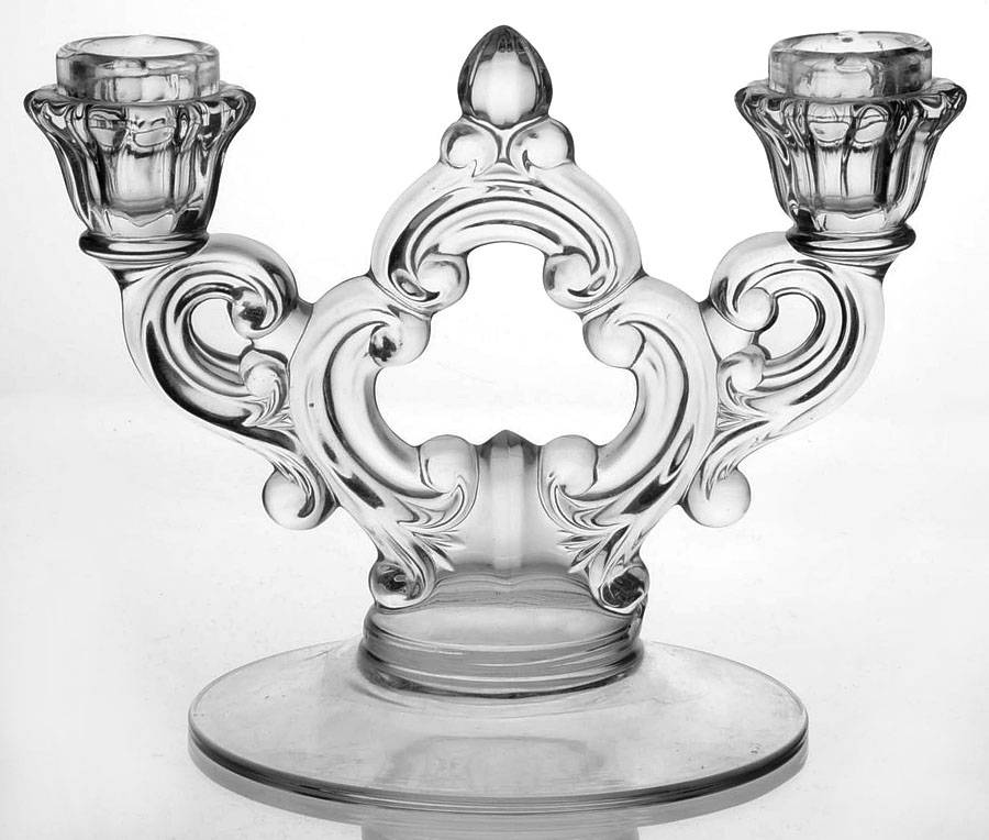 3400 Clear 3400 2 Light Candelabrum, No Bobeche Or Prisms by Cambridge-1