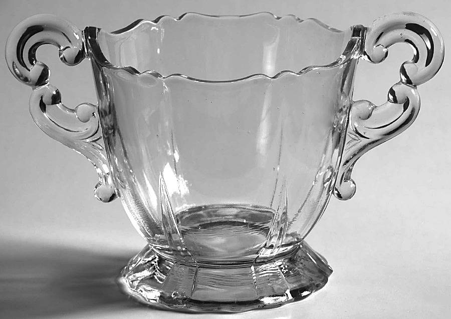 3400 Clear 3400/68 Open Footed Sugar by Cambridge-1