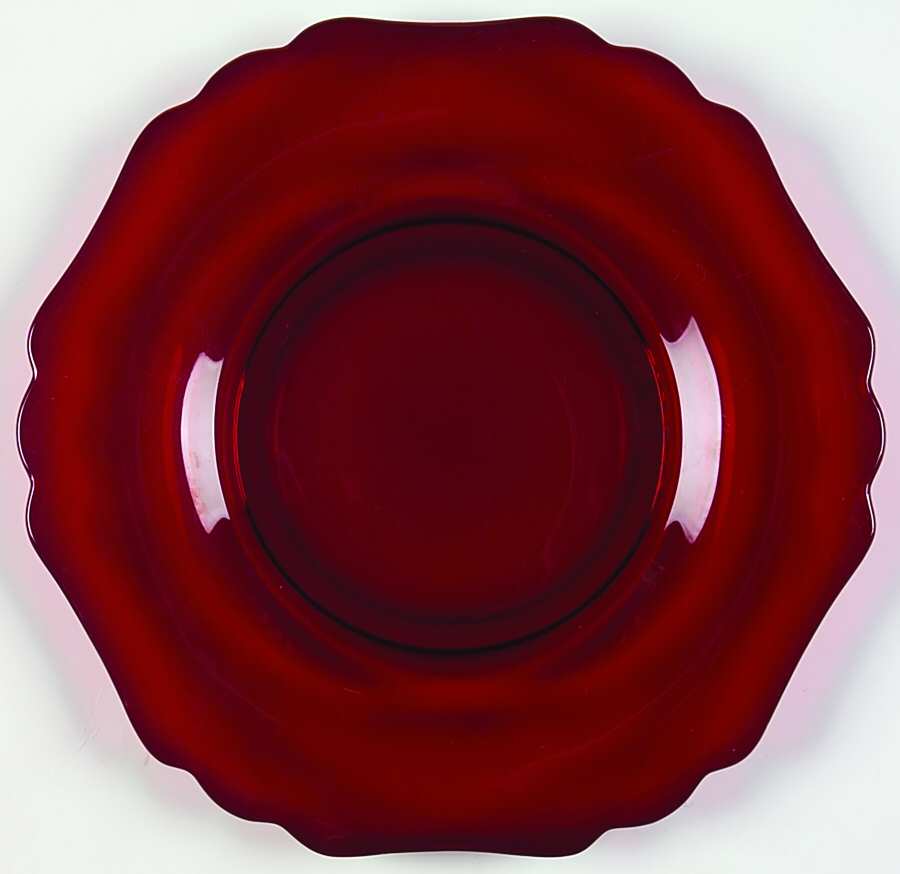 3400 Ruby 8" Salad Plate (Shape 3400) by Cambridge-1
