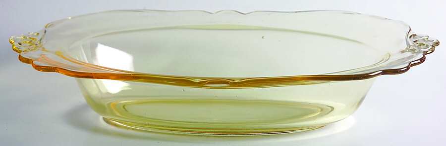 3400 Yellow #3400 10" Oval Baker/Vegetable by Cambridge-1