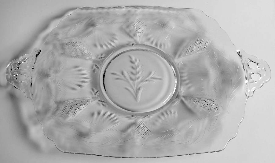 Achilles (Stem 3121) 16" Handled Plate (Shape 3400) by Cambridge-1