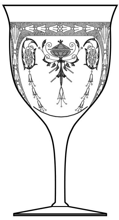 Adams (Stem 7858) Water Goblet by Cambridge-1