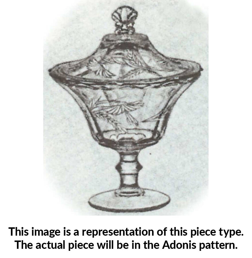 Adonis Footed Candy Dish & Lid by Cambridge-1