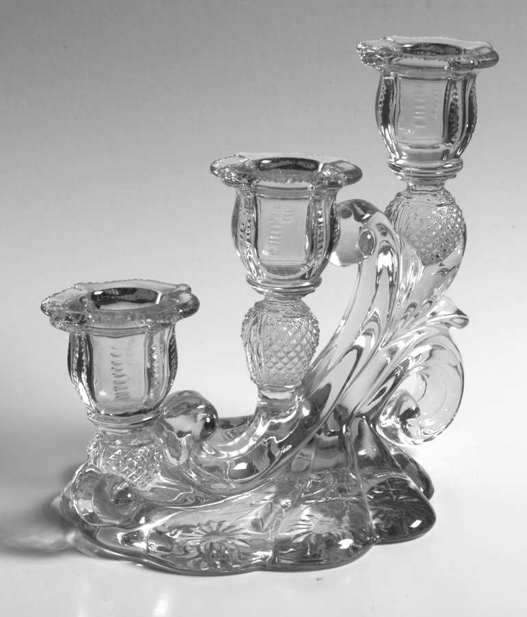 Adonis 3400/1338 3 Light Candlestick, Crosshatched by Cambridge-1