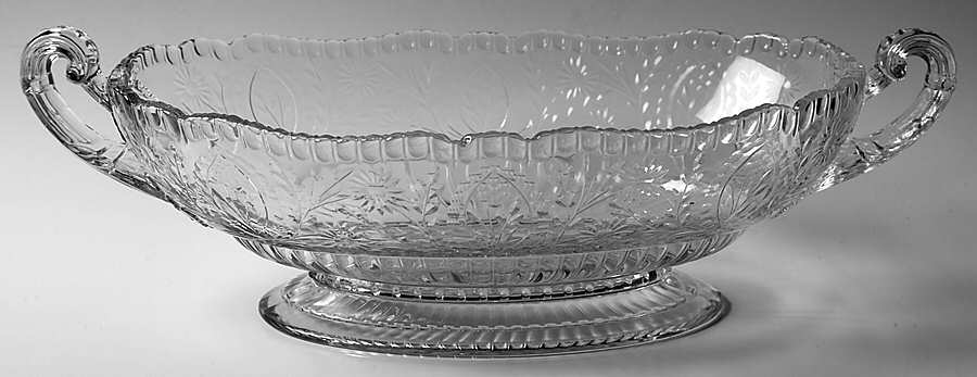 Adonis 16" Oval Handled Footed Bowl by Cambridge-1