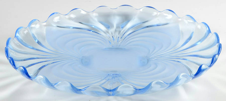 Alpine Blue (Stem 300) 14" 4-Toed Cabaret Plate by Cambridge-1
