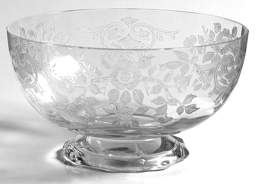 Apple Blossom Clear (Stem 3130) Finger Bowl by Cambridge-1