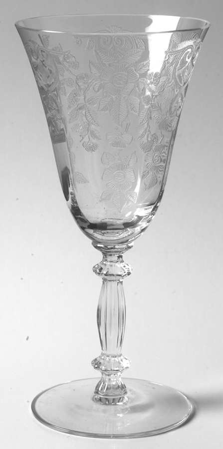 Apple Blossom Clear (Stem 3130) Water Goblet by Cambridge-1