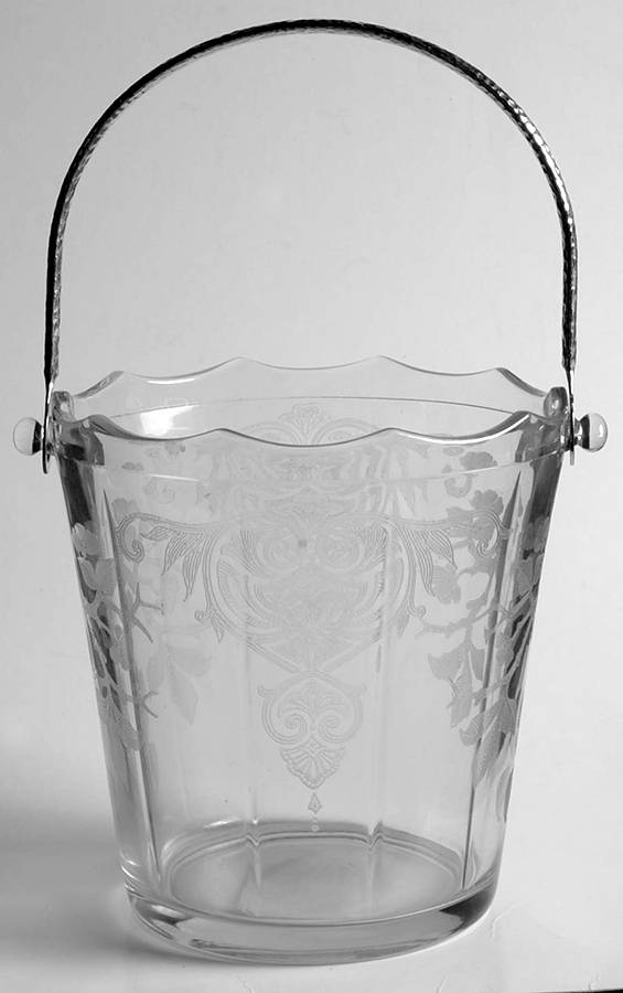 Apple Blossom Clear (Stem 3130) 3400/851 Ice Bucket with Handle by Cambridge-1