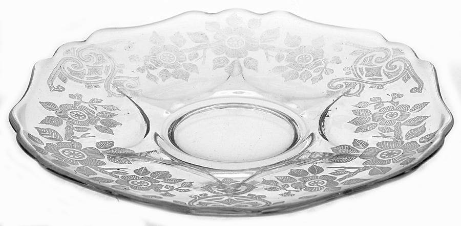 Apple Blossom Clear (Stem 3130) Saucer for Cup & Saucer Set  (Shape 3400) by Cambridge-1