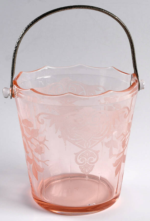 Apple Blossom Pink (Stem 3130) 3400/851 Ice Bucket with Handle by Cambridge-1