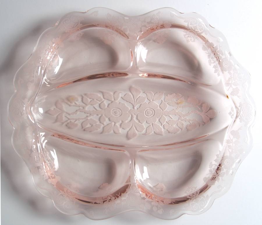 Apple Blossom Pink (Stem 3130) 3400 5 Part Celery/Relish by Cambridge-1