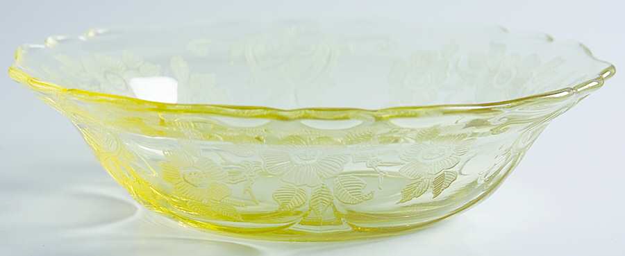 Apple Blossom Yellow (Stem 3130) 5" Fruit Bowl (Shape 3400) by Cambridge-1