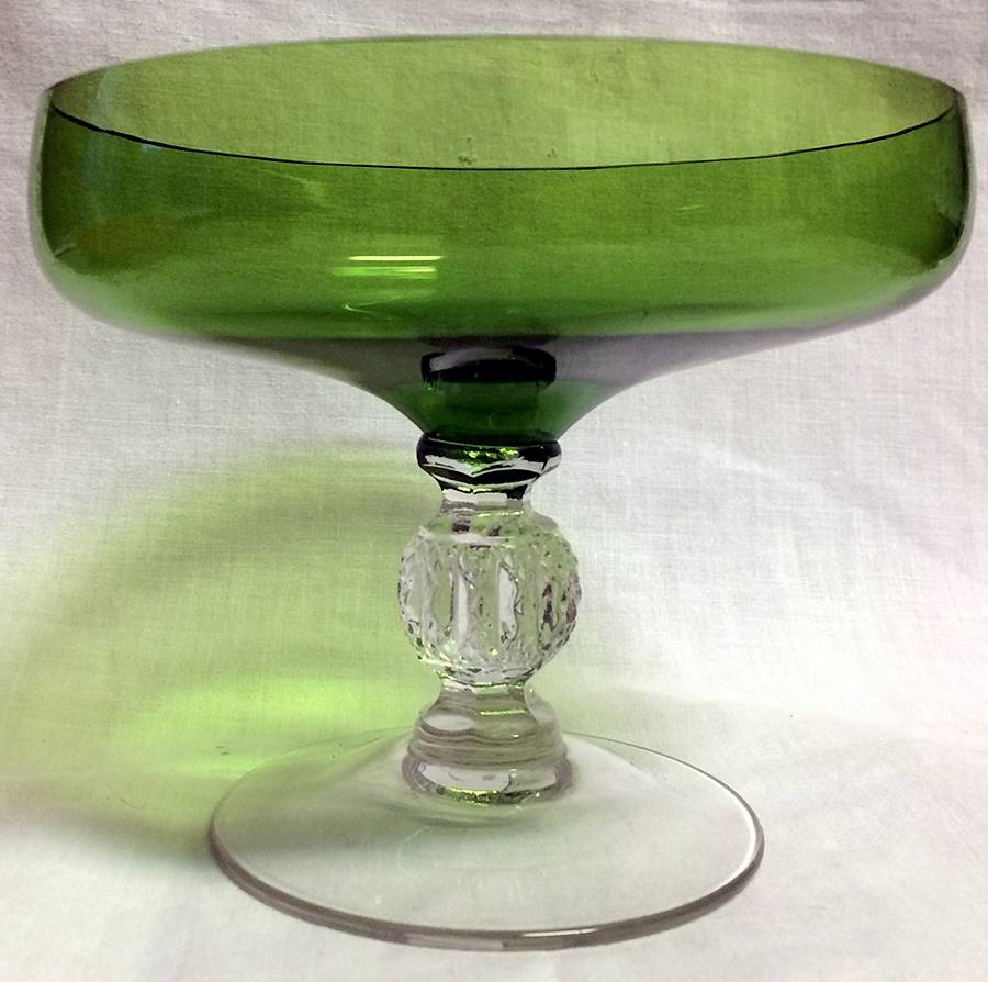 Aurora Green Round Compote (Height X Width) by Cambridge-1