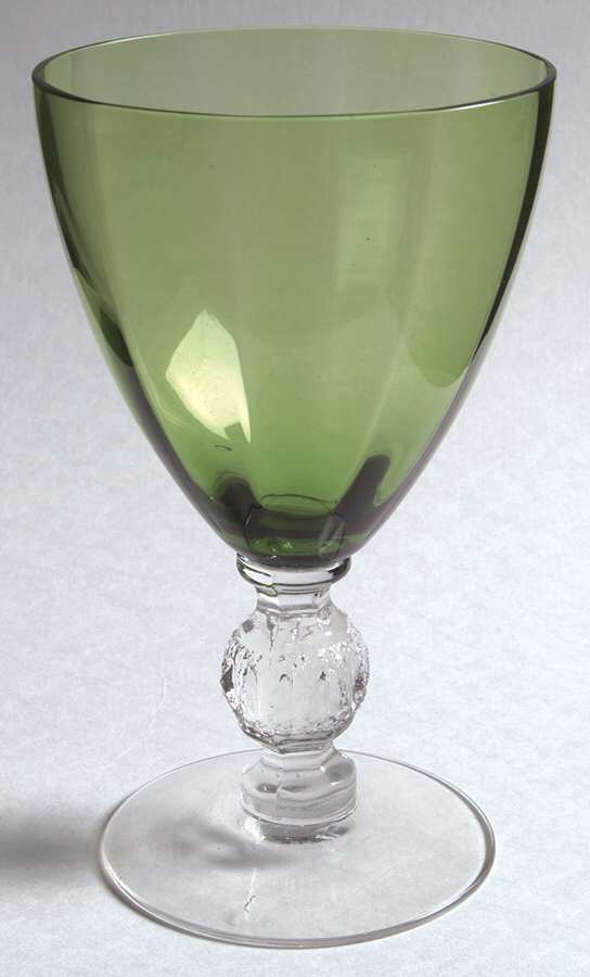 Aurora Green Water Goblet by Cambridge-1