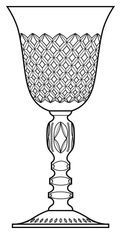 Belfast Water Goblet by Cambridge-1