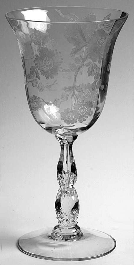 Blossom Time  Water Goblet by Cambridge-1