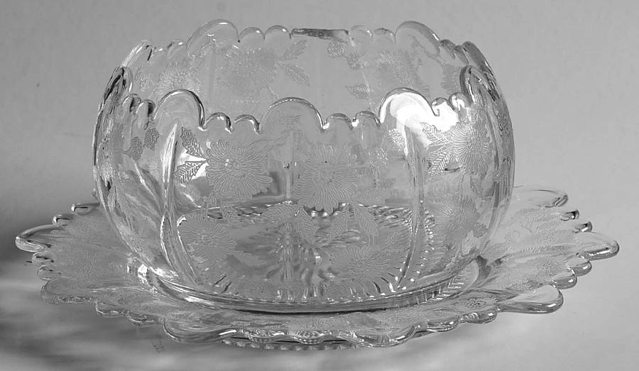 Blossom Time  Martha/279 Cupped Mayonnaise with Underplate by Cambridge-1