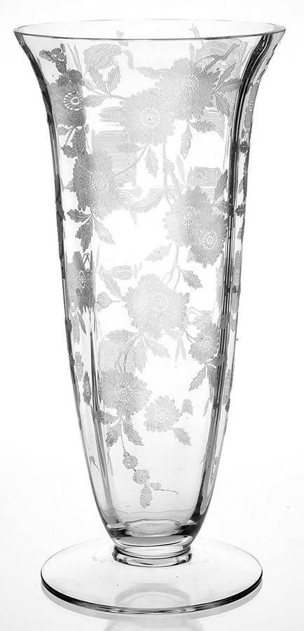 Blossom Time  11" Footed Vase by Cambridge-1