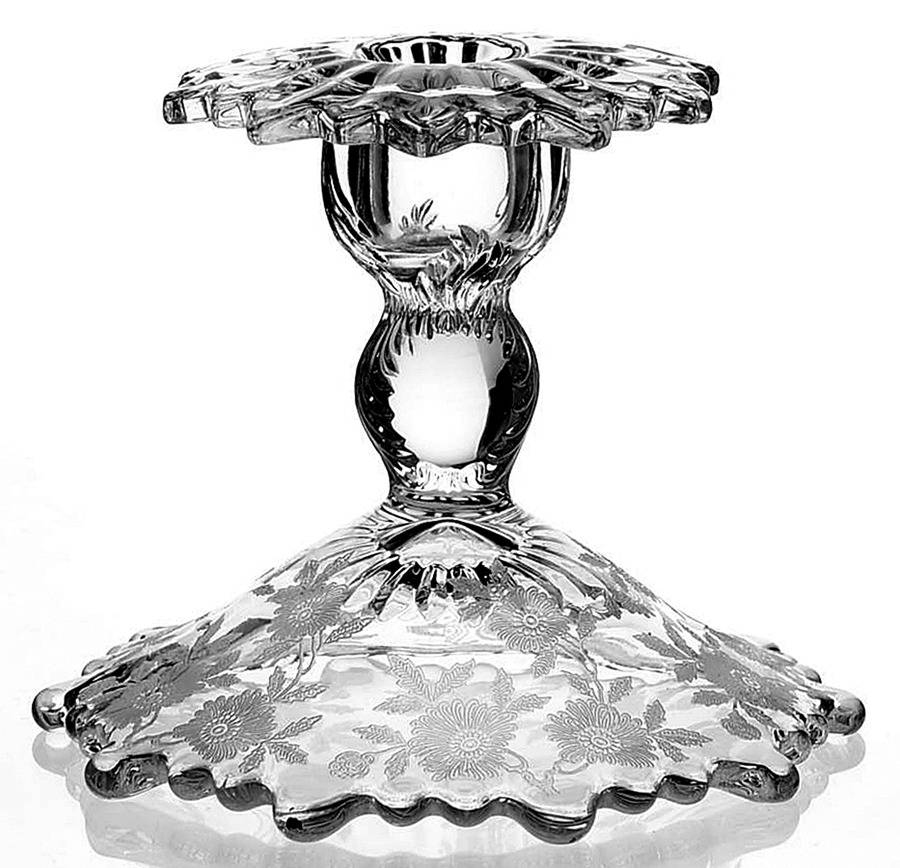 Blossom Time  Martha/494 4" Single Candlestick by Cambridge-1
