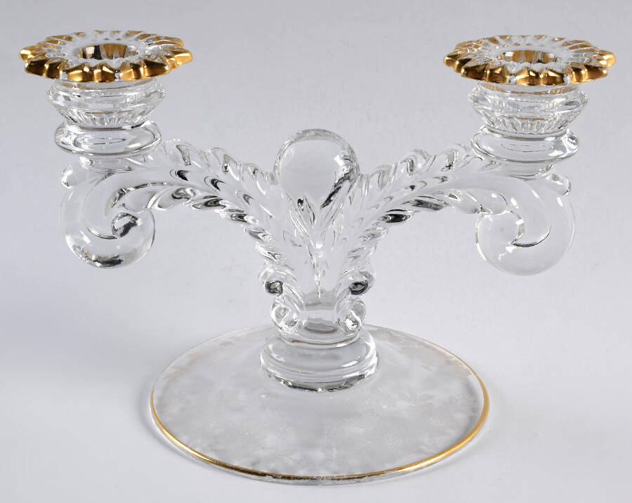 Blossom Time Martha/495 2 Light Candlestick by Cambridge-1