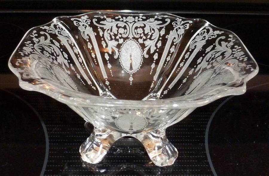Candlelight 3400 Footed Handled Mayonnaise/Comport by Cambridge-1