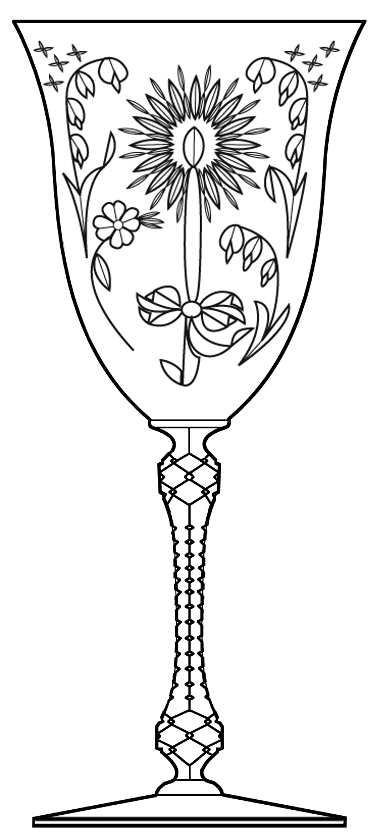 Candlelight Water Goblet by Cambridge-1