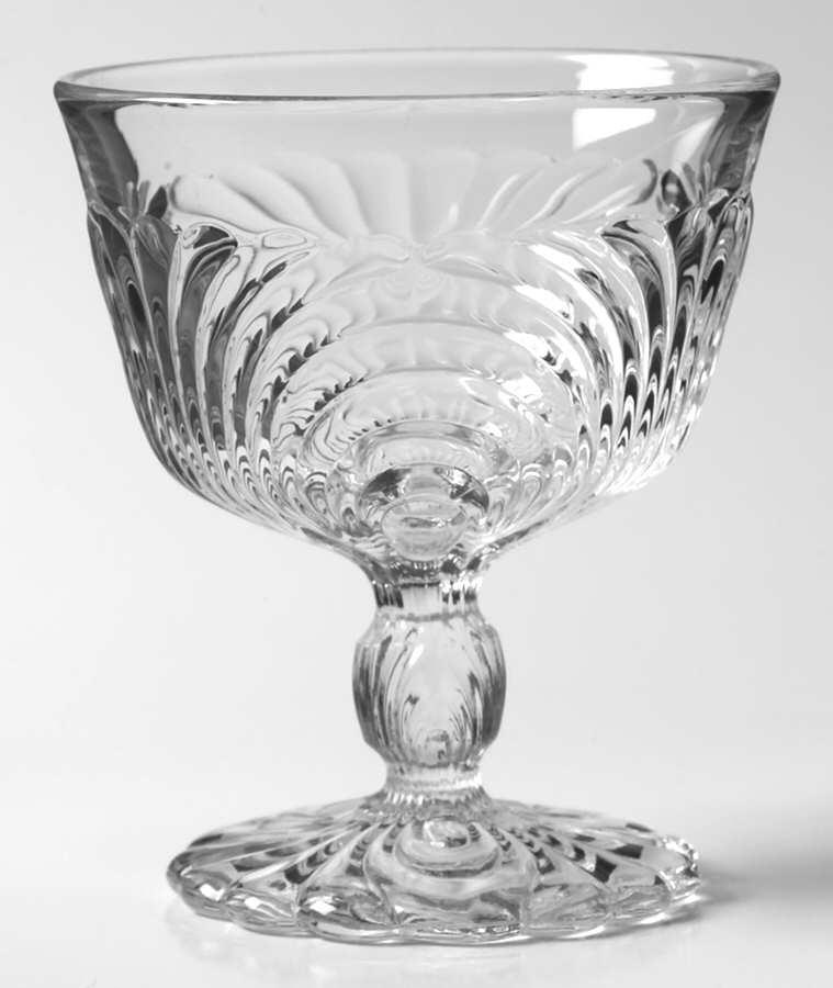 Caprice Clear (Pressed) Low Sherbet by Cambridge-1