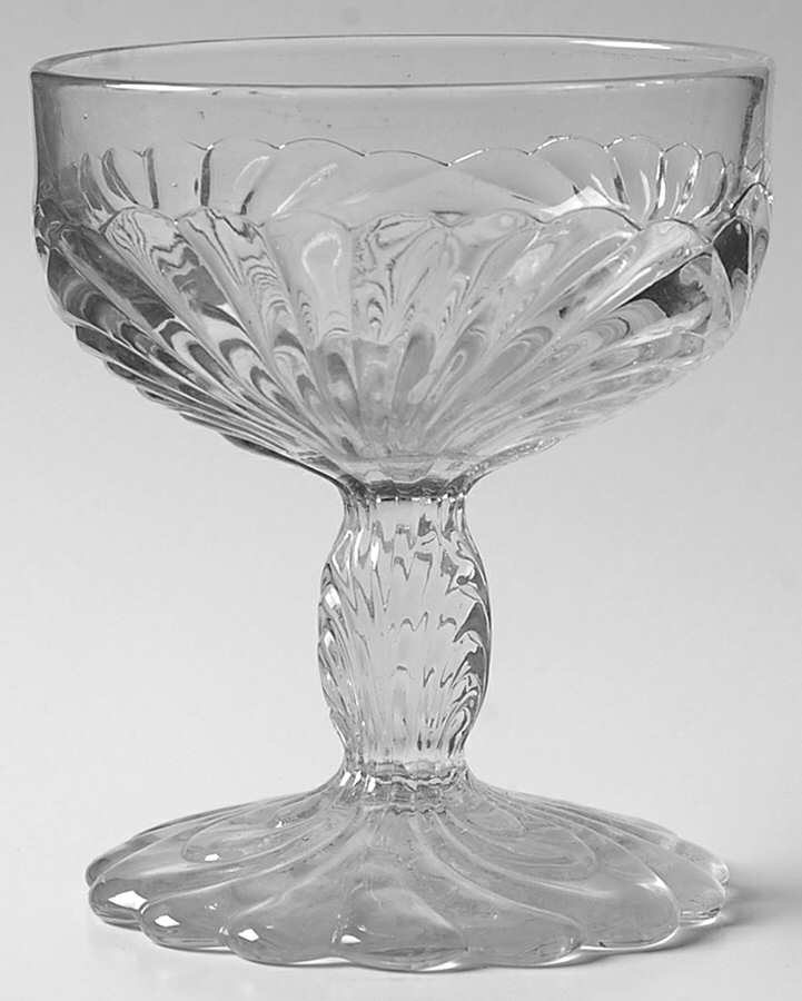 Caprice Clear (Pressed) Champagne/Tall Sherbet by Cambridge-1