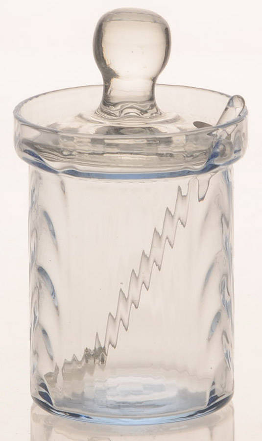 Caprice Moonlight Blue (Stem 300) Mustard & Lid by Cambridge-1