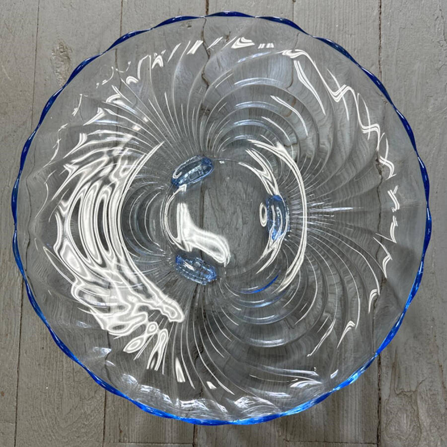 Caprice Moonlight Blue (Stem 300) 14" 3-Toed Cabaret Plate by Cambridge-1