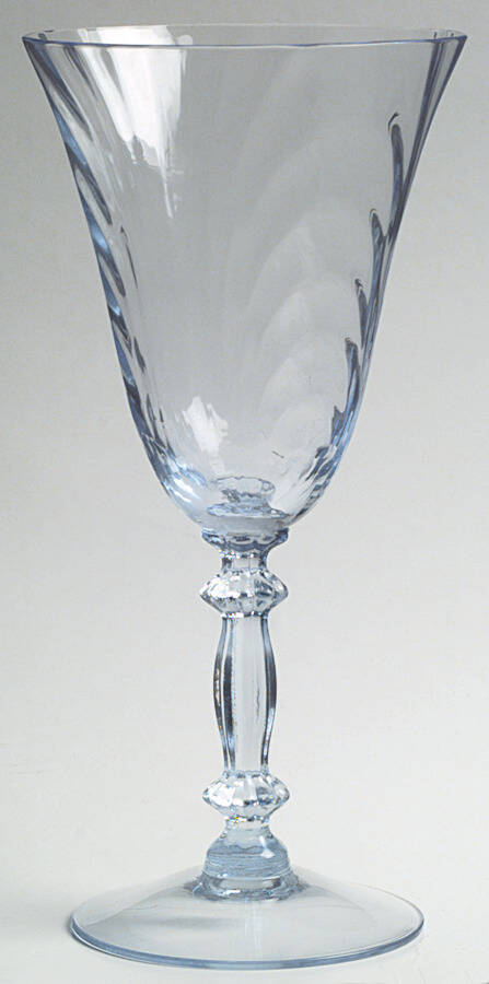 Caprice Moonlight Blue (Stem 300) Water Goblet by Cambridge-1