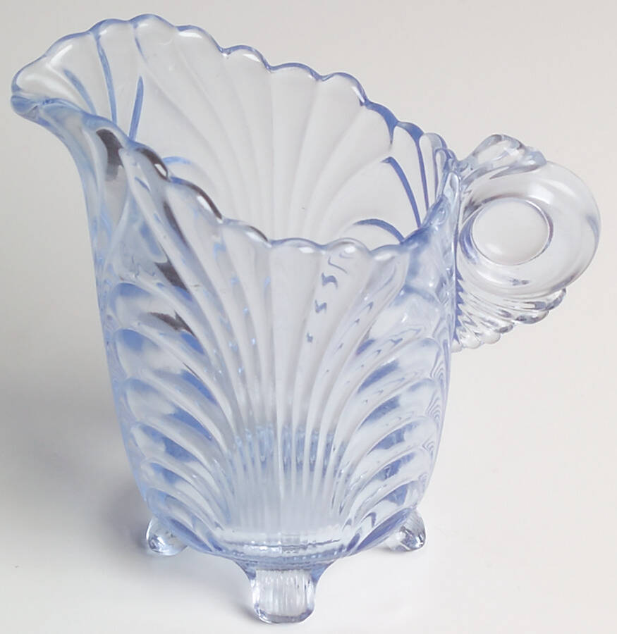 Caprice Moonlight Blue (Stem 300) Footed Creamer by Cambridge-1